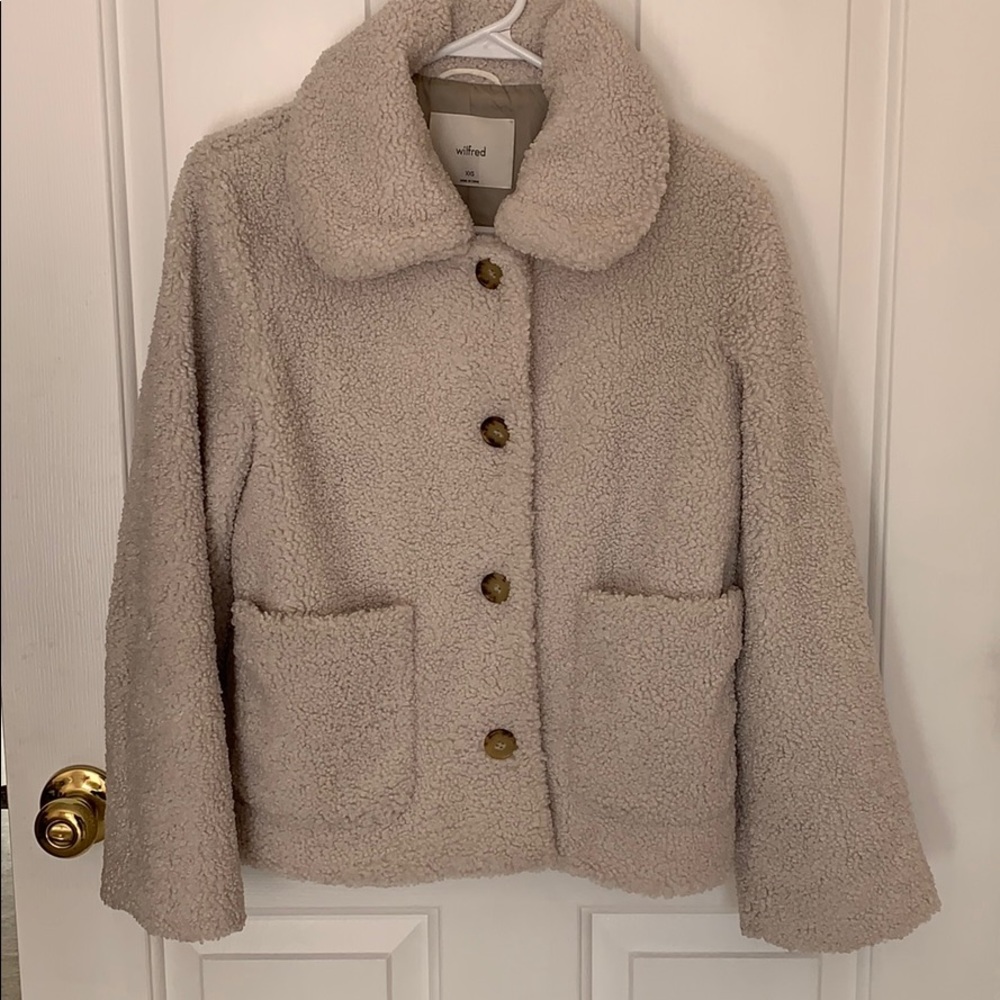 Aritzia Wilfred Stanza Teddy Coat XXS